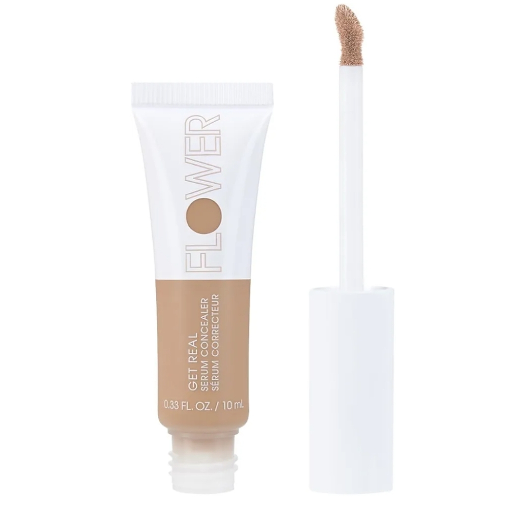 2 x Flower Beauty Get Real Serum Brightens Blurs Blemishes Concealer Light